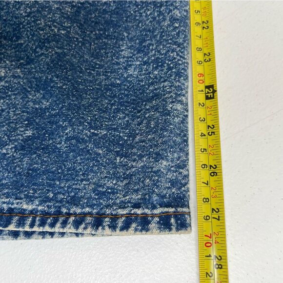 Vintage License Acid Wash Blue Denim Embellished Jumper Dress Women Size Small - Picture 12 of 14